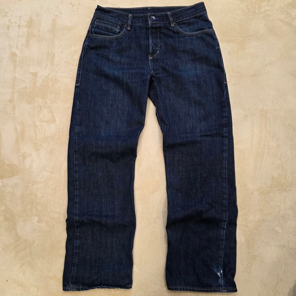 Volcom XL30 Jeans Mens 34x30 Y2K Dark Wash Blue Denim Skate Streetwear A191718